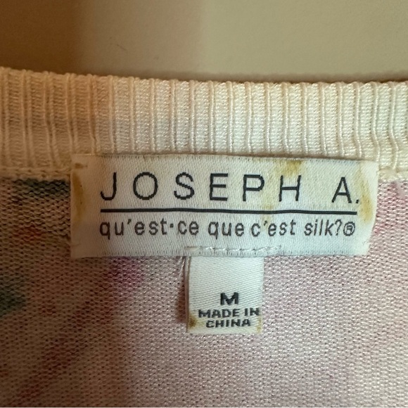 Joseph A Women M Pink Cardigan Sweater Cottagecore Barbiecore Fairy 3/4 Sleeve - Picture 6 of 8